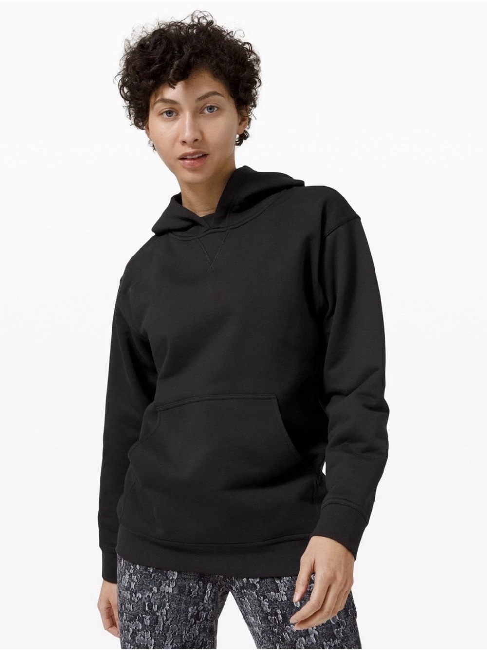 lululemon athletica Women's Black Hoodie Sweatshirt